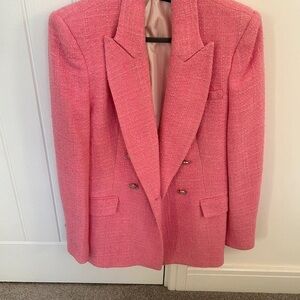 Zara Pink Textured Blazer